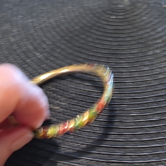 Colorful Floral Gold Bracelet - Picture 4 of 6